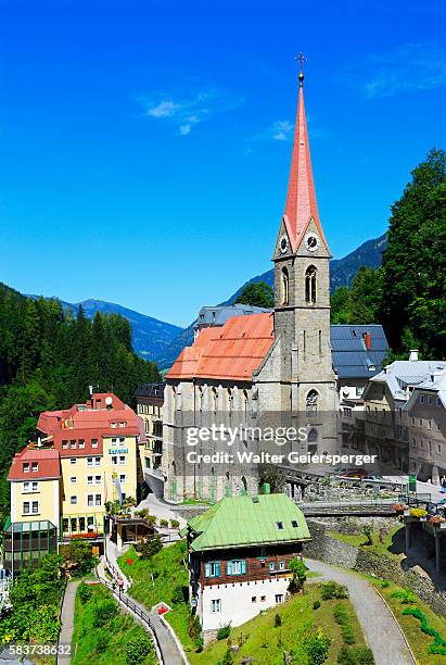 spa town bad gastein, austria - bad gastein stockfoto's en -beelden