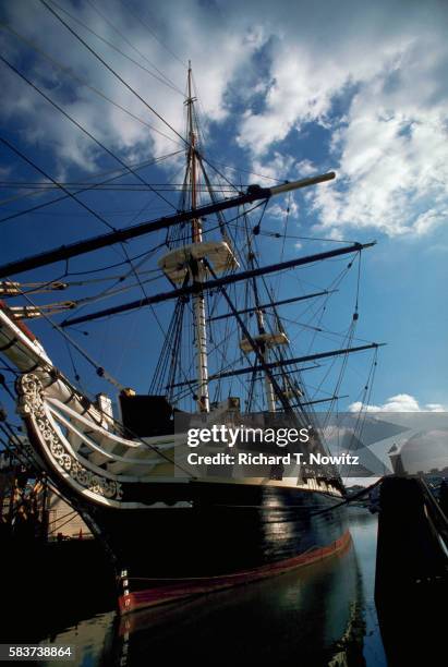 uss constitution docked in baltimore's harbor - uss maryland stock pictures, royalty-free photos & images