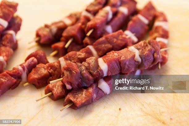 kosher beef kebab - kosher stock pictures, royalty-free photos & images