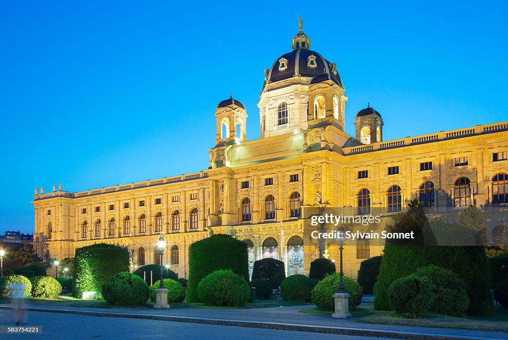 Vienna, History Museum at Night
