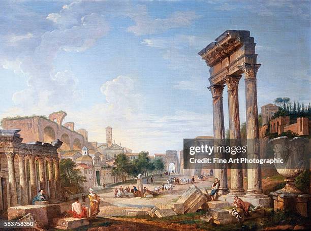 The Forum, Rome, Italy by Giovanni Paolo Panini