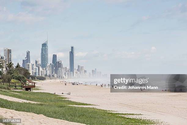 surfers paradise - gold coast skyline stock pictures, royalty-free photos & images