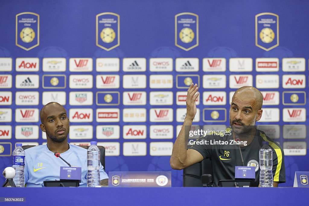 Manchester City Pre-game Training & Press Conference