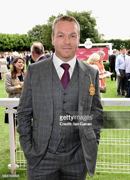 Sir Chris Hoy attends the Qatar Goodwood Festival 2016 at Goodwood on July 27, 2016 in Chichester, England.