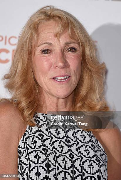 Mary Decker arrives for the premiere of Sky Atlantic's original documentary feature "The Fall" at Picturehouse Central on July 27, 2016 in London,...