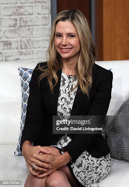 Actress Mira Sorvino visits Hollywood Today Live at W Hollywood on July 27, 2016 in Hollywood, California.