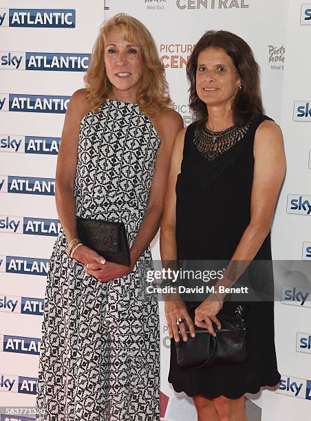 Mary Decker and Zola Budd attend the premiere of the Sky Atlantic original documentary feature "The Fall" at Picturehouse Central on July 27, 2016 in...