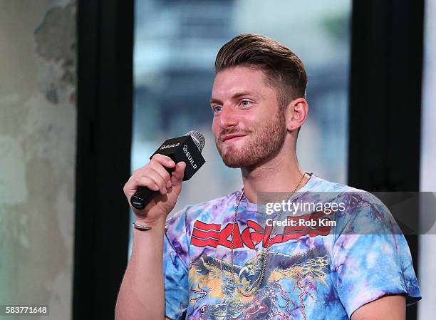 Marc E. Bassy discusses his new single "You & Me" at AOL Build at AOL HQ on July 27, 2016 in New York City.