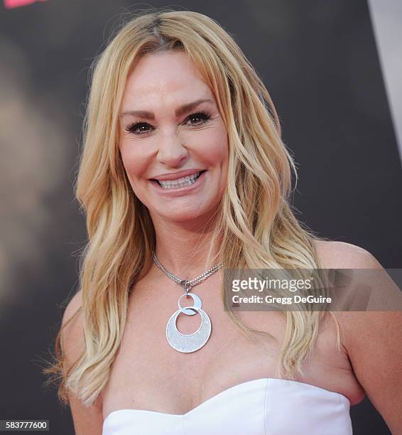 Personality Taylor Armstrong arrives at the premiere of STX Entertainment's "Bad Moms" at Mann Village Theatre on July 26, 2016 in Westwood,...