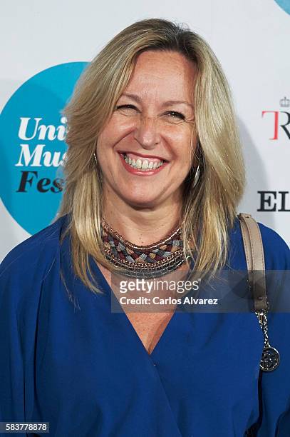 Trinidad Jimenez attends Diana Krall concert photocall at Royal Theater on July 27, 2016 in Madrid, Spain.