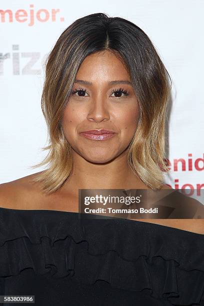 Actress Gina Rodriguez and Verizon launch Bienvenido a Lo Mejor held at the Mondrian Los Angeles on July 27, 2016 in West Hollywood, California.