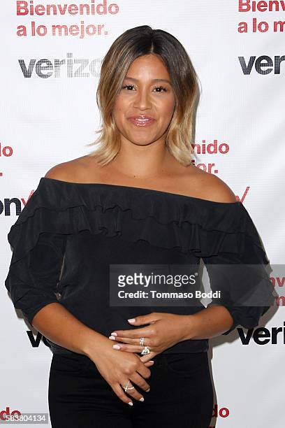 Actress Gina Rodriguez and Verizon launch Bienvenido a Lo Mejor held at the Mondrian Los Angeles on July 27, 2016 in West Hollywood, California.