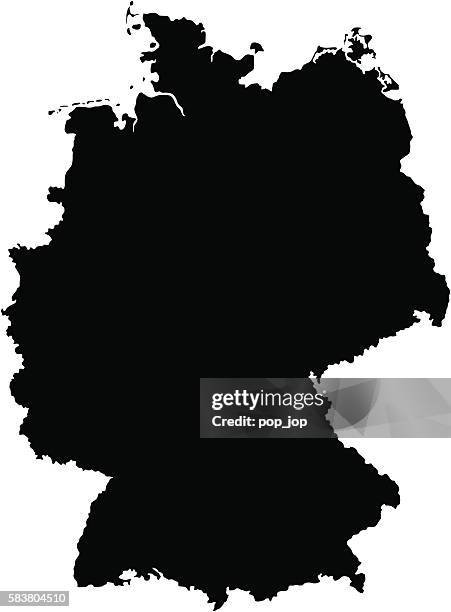 black germany map - stuttgart stock illustrations