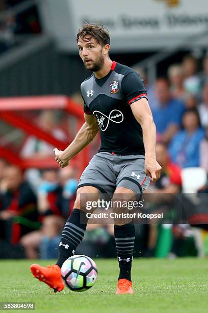 Jay Rodriguez of Southampton runs with the ball during the friendly match between Twente Enschede and FC Southampton at Q20 Stadium on July 27, 2016...
