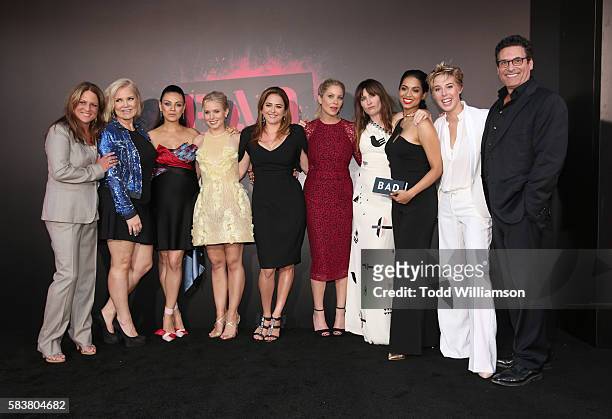 Entertainment President of Production Cathy Schulman, Producer Suzanne Todd, Mila Kunis, Kristen Bell, Annie Mumolo, Christina Applegate, Kathryn...