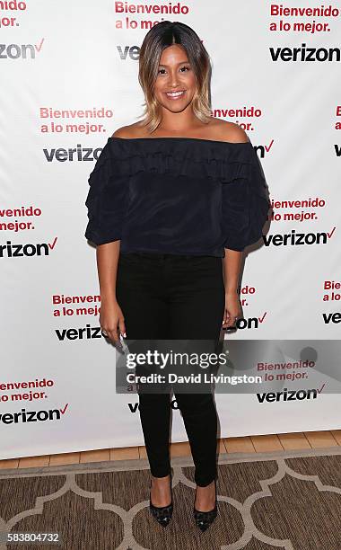Actress Gina Rodriguez and Verizon launch Bienvenido a lo mejor at Mondrian Los Angeles on July 27, 2016 in West Hollywood, California.