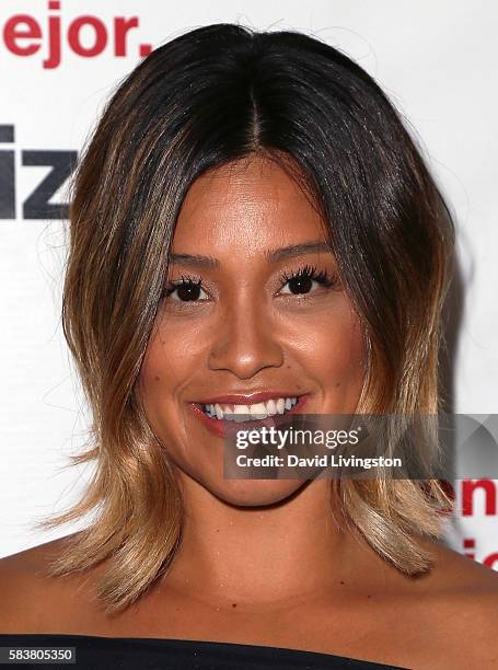 Actress Gina Rodriguez and Verizon launch Bienvenido a lo mejor at Mondrian Los Angeles on July 27, 2016 in West Hollywood, California.