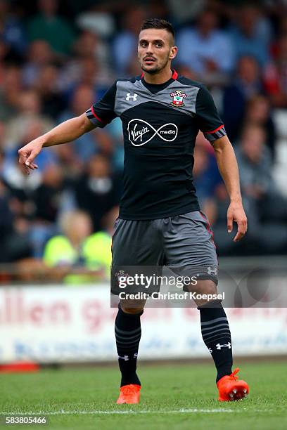 Dusan Tadic of Southampton issues instructions during the friendly match between Twente Enschede and FC Southampton at Q20 Stadium on July 27, 2016...