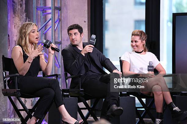Jenny Mollen, Jason Biggs and Ashley Tisdale discuss their new film "Amateur Night" at AOL Build at AOL HQ on July 27, 2016 in New York City.