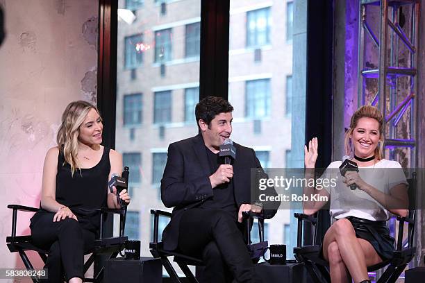 Jenny Mollen, Jason Biggs and Ashley Tisdale discuss their new film "Amateur Night" at AOL Build at AOL HQ on July 27, 2016 in New York City.