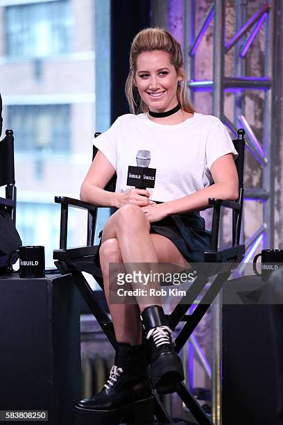 Ashley Tisdale discusses new film "Amateur Night" at AOL Build at AOL HQ on July 27, 2016 in New York City.