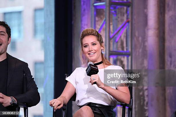 Ashley Tisdale discusses new film "Amateur Night" at AOL Build at AOL HQ on July 27, 2016 in New York City.