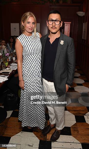 Marissa Montgomery and Eudon Choi attend the Eudon Choi and Laura Jackson Summer Supper Club at The Richmond on July 27, 2016 in London, England.