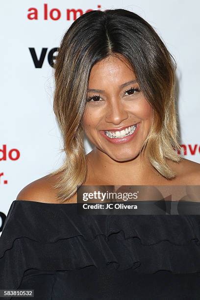 Actress Gina Rodriguez attends Gina Rodriguez and Verizon Launch Bienvenido A Lo Mejor event at Mondrian Los Angeles on July 27, 2016 in West...