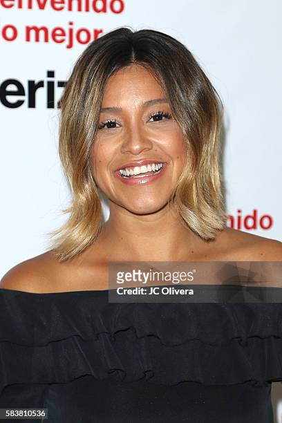 Actress Gina Rodriguez attends Gina Rodriguez and Verizon Launch Bienvenido A Lo Mejor event at Mondrian Los Angeles on July 27, 2016 in West...