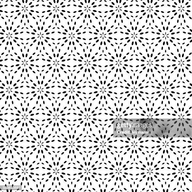abstract black dot pattern background - table cloth texture stock illustrations