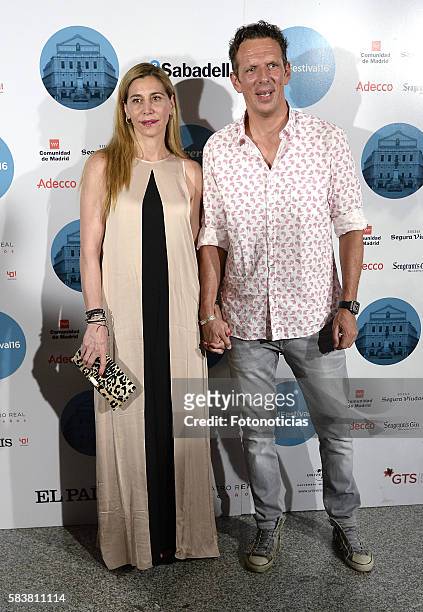 Yolanda Bravo and Joaquion Prat attend the Diana Krall Universal Music Festival concert at the Royal Theater on July 27, 2016 in Madrid, Spain.