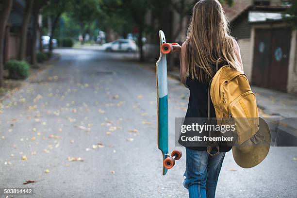skater girl - tears happiness stock pictures, royalty-free photos & images