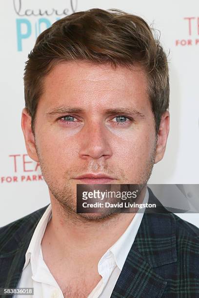 Actor Allen Leech arrives at Raising The Bar To End Parkinson's at Laurel Point on July 27, 2016 in Studio City, California.