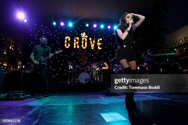 Singer Cher Lloyd perform at The Grove's Summer Concert Series held at The Grove on July 27, 2016 in Los Angeles, California.