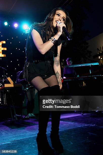Singer Cher Lloyd perform at The Grove's Summer Concert Series held at The Grove on July 27, 2016 in Los Angeles, California.