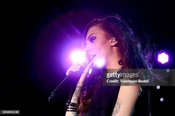 Singer Cher Lloyd perform at The Grove's Summer Concert Series held at The Grove on July 27, 2016 in Los Angeles, California.