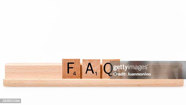 faq - scrabble stock pictures, royalty-free photos & images