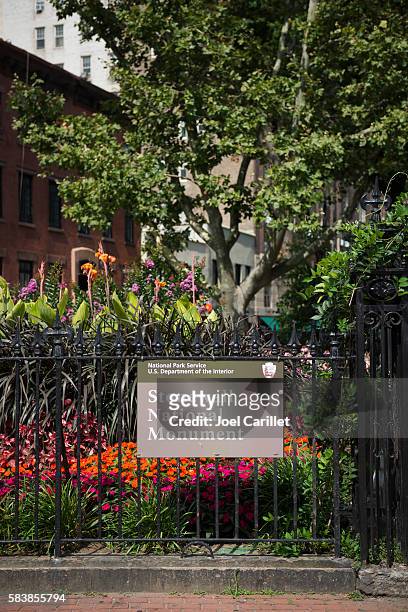 stonewall national monument in new york city - stonewall inn stock pictures, royalty-free photos & images