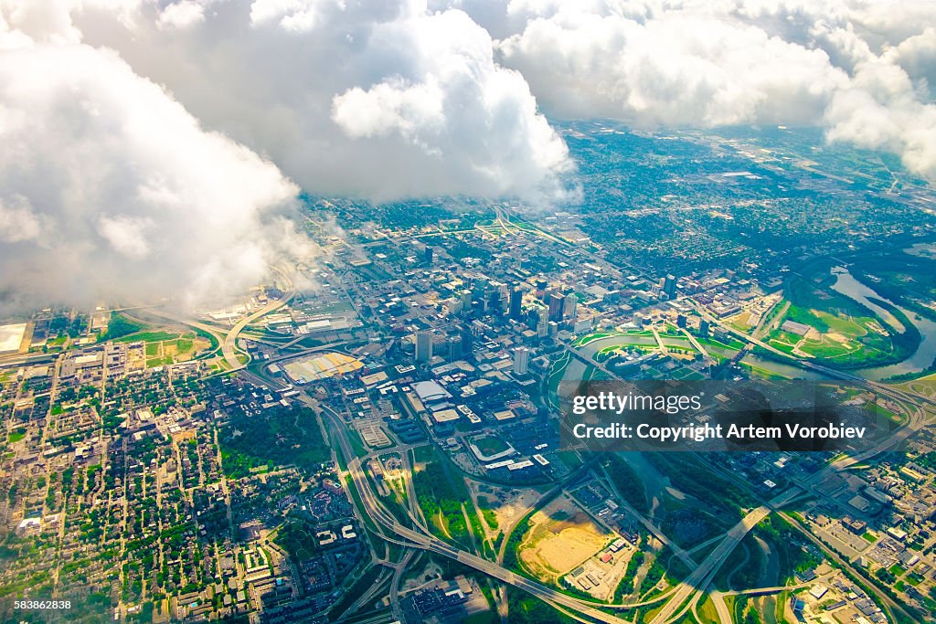 Columbus from the air