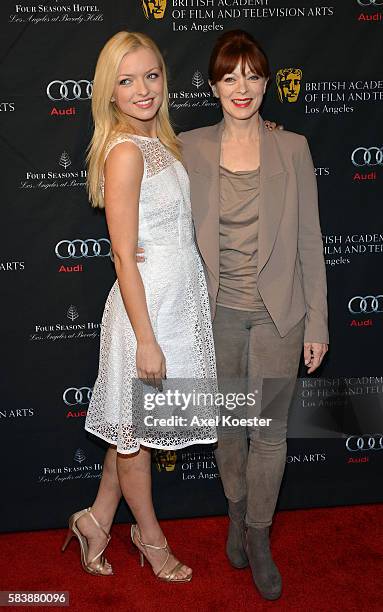 Frances Fisher and Francesca Eastwood arrive at the British Academy of Film and Television Arts Los Angeles Annual Awards Season Tea Party held at...