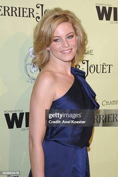 Actress Elizabeth Banks arrives to the Women In Film 2nd Annual Pre-Oscar® Cocktail Party at the home of Peter and Tara Guber in Bel Air.