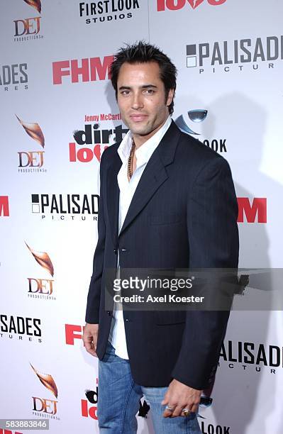 Cast member Victor Webster arrives at the premiere for the movie "Dirty Love" at the ArcLight Cinema in Hollywood.