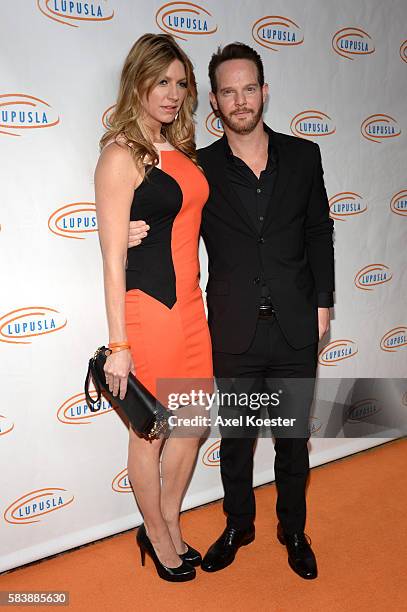 Jason Gray-Stanford and Jes Macallen arrive to the 14th Annual Lupus LA Orange Ball at the Beverly Wilshire Hotel in Beverly Hills Thursday evening....