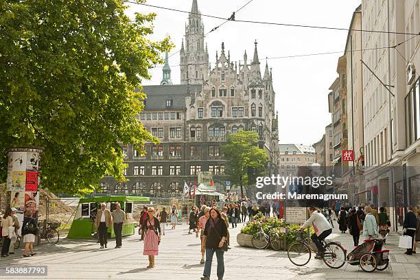 marien hof, behind marienplatz - marienplatz stock pictures, royalty-free photos & images