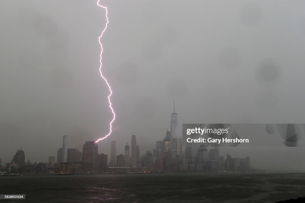 Thunderstorm Hits New York City