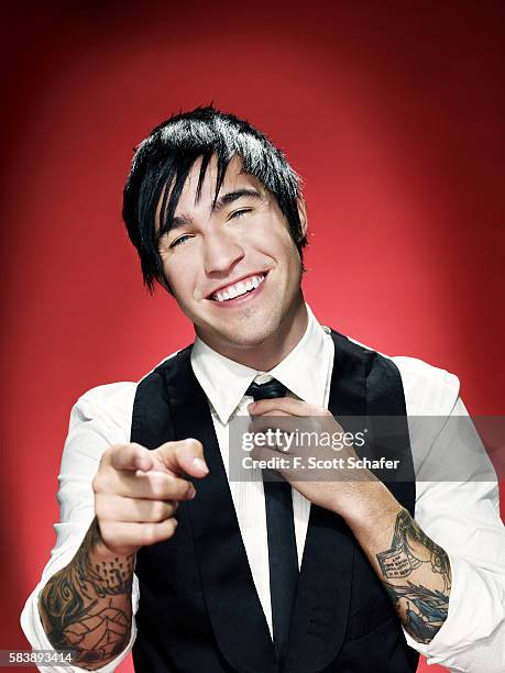 Pete Wentz of Fall Out Boy is photographed for Radar Magazine in 2008. PUBLISHED IMAGE.