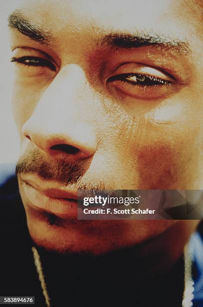 Rapper Snoop Dogg is photographed for Vibe Magazine in 1994.