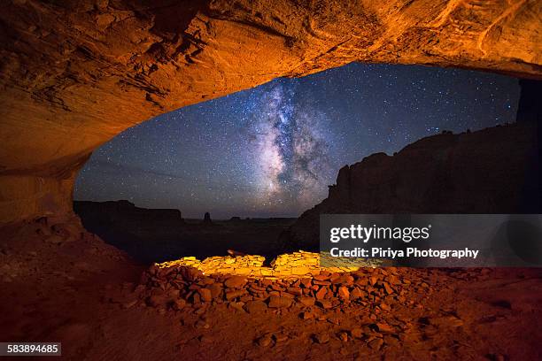 false kiva - canyonlands national park stock pictures, royalty-free photos & images