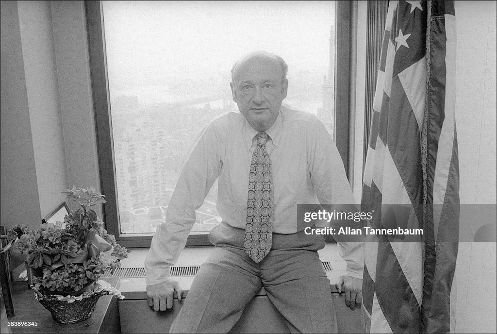 Congressman Ed Koch In His Manhattan Office