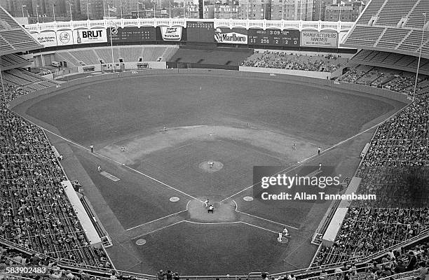 General view of Yankee Stadium during a the final baseball game of the regular season between the New York Yankees and the Detroit Tigers, New York,...